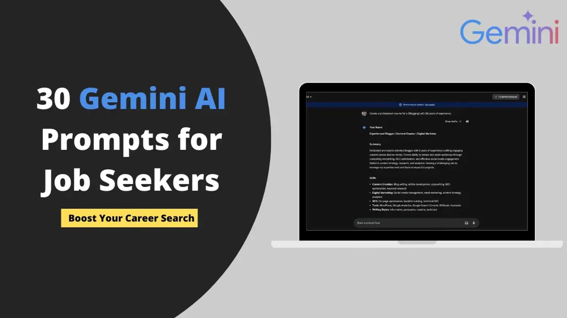 10 Gemini AI Prompts to Supercharge Your Job Search