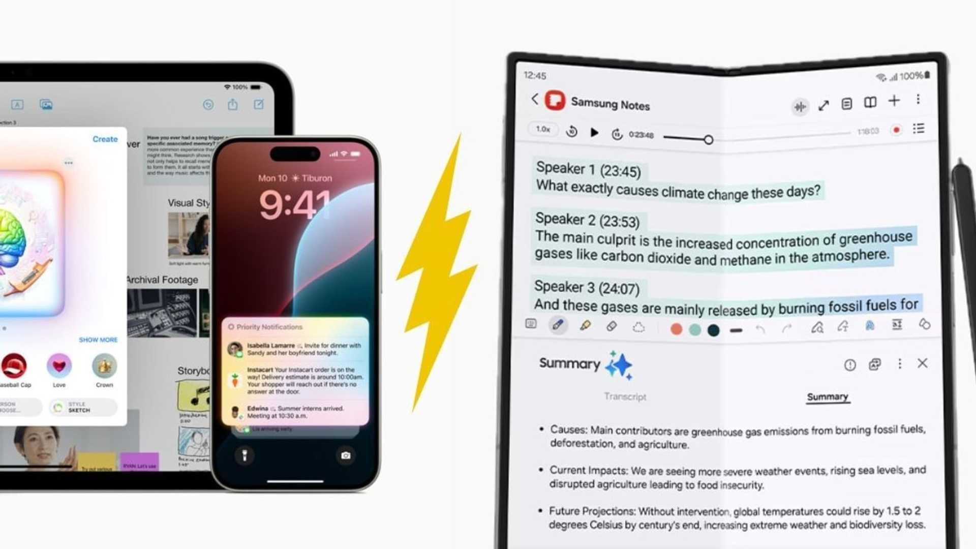 AI Face-Off: Apple Intelligence vs Samsung Galaxy AI