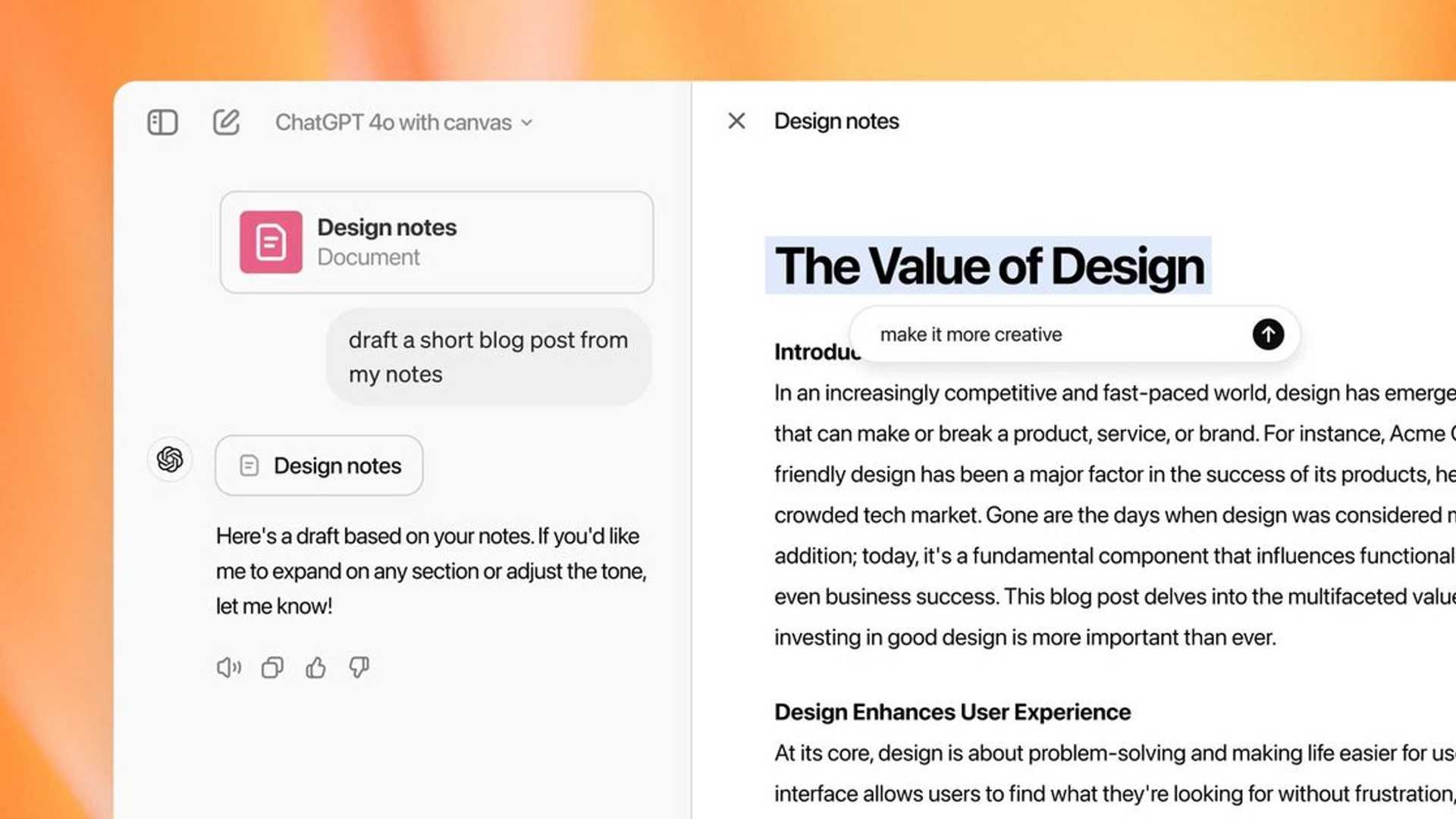 From Writing to Coding: The Evolution of ChatGPT Through the 'Canvas' Interface