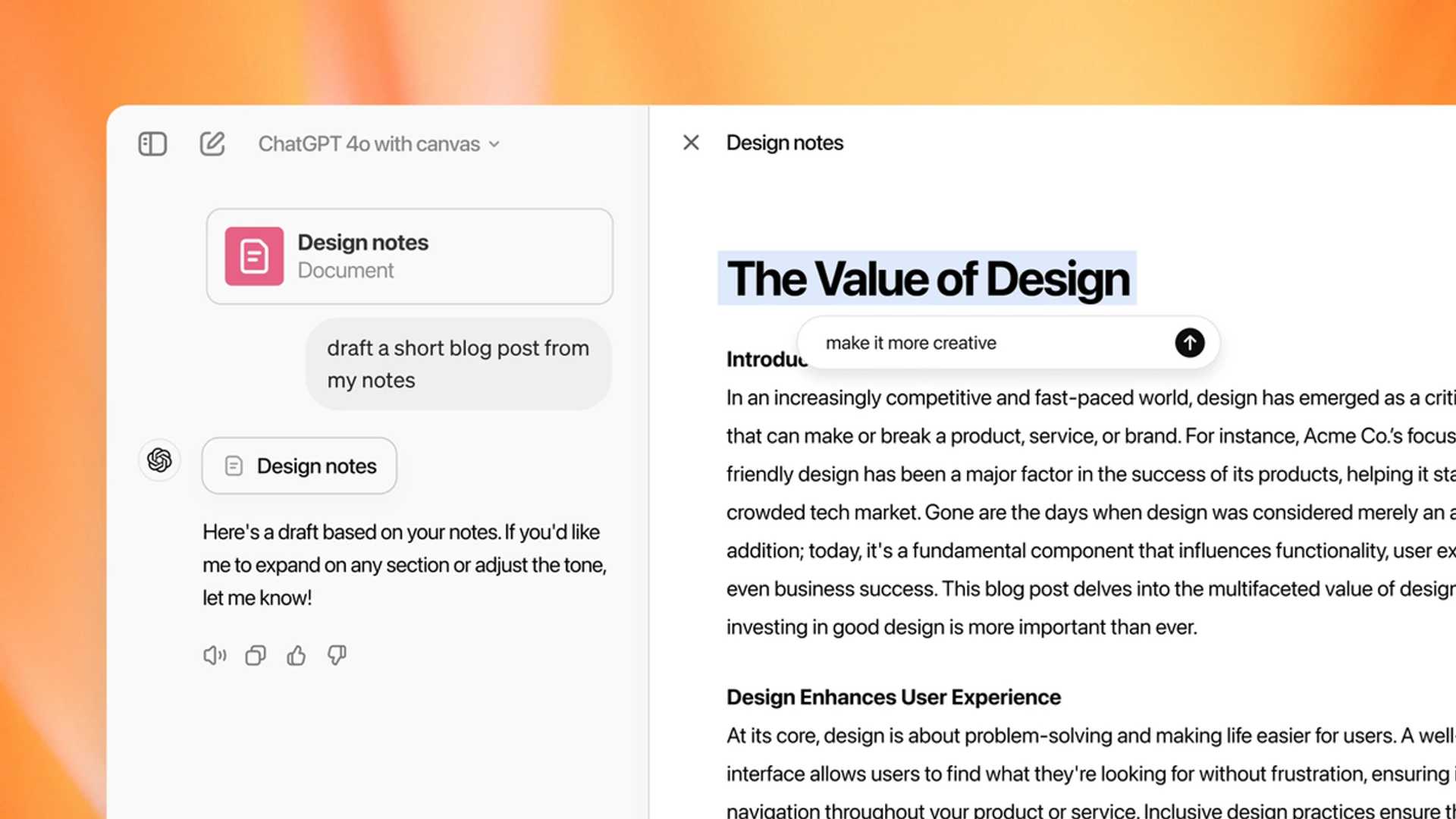 Enhance Your Writing with ChatGPT's Real-Time Canvas Editor