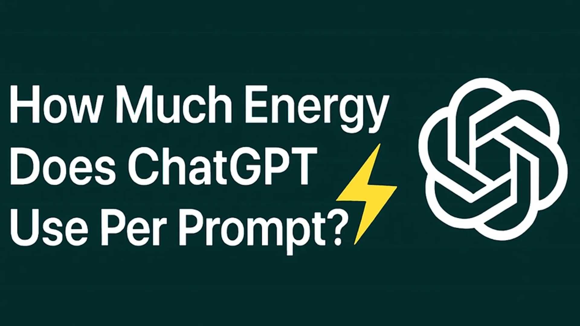 ChatGPT's Energy Diet: How Much Electricity Does It Consume?