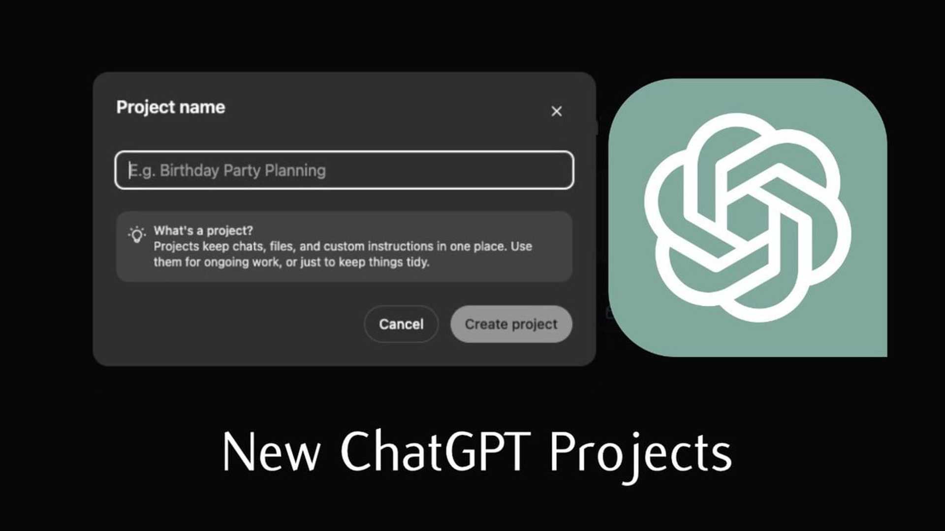 Revolutionize Your ChatGPT Experience with Projects Feature