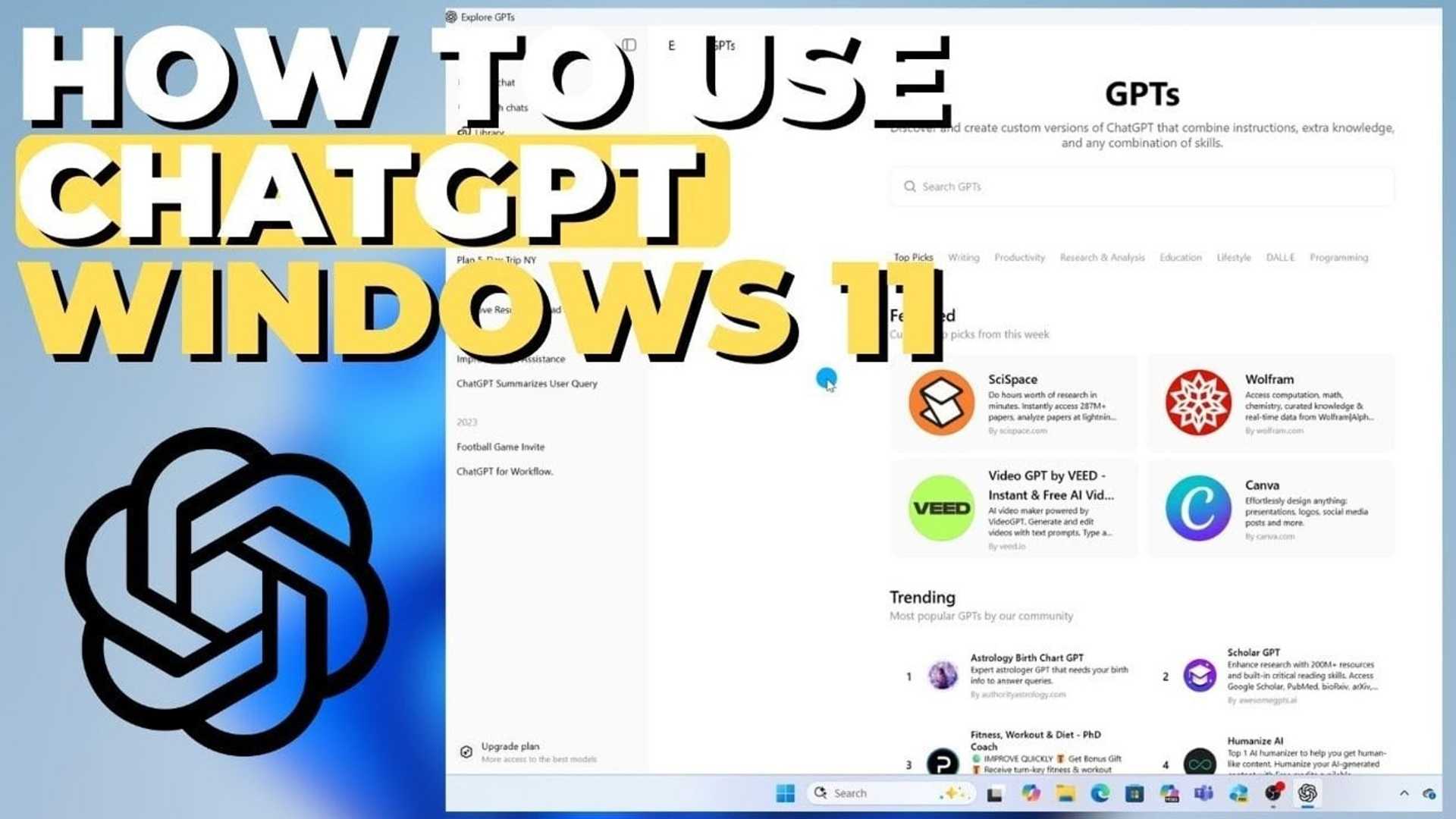 Unleash the Power of ChatGPT App on Windows 11