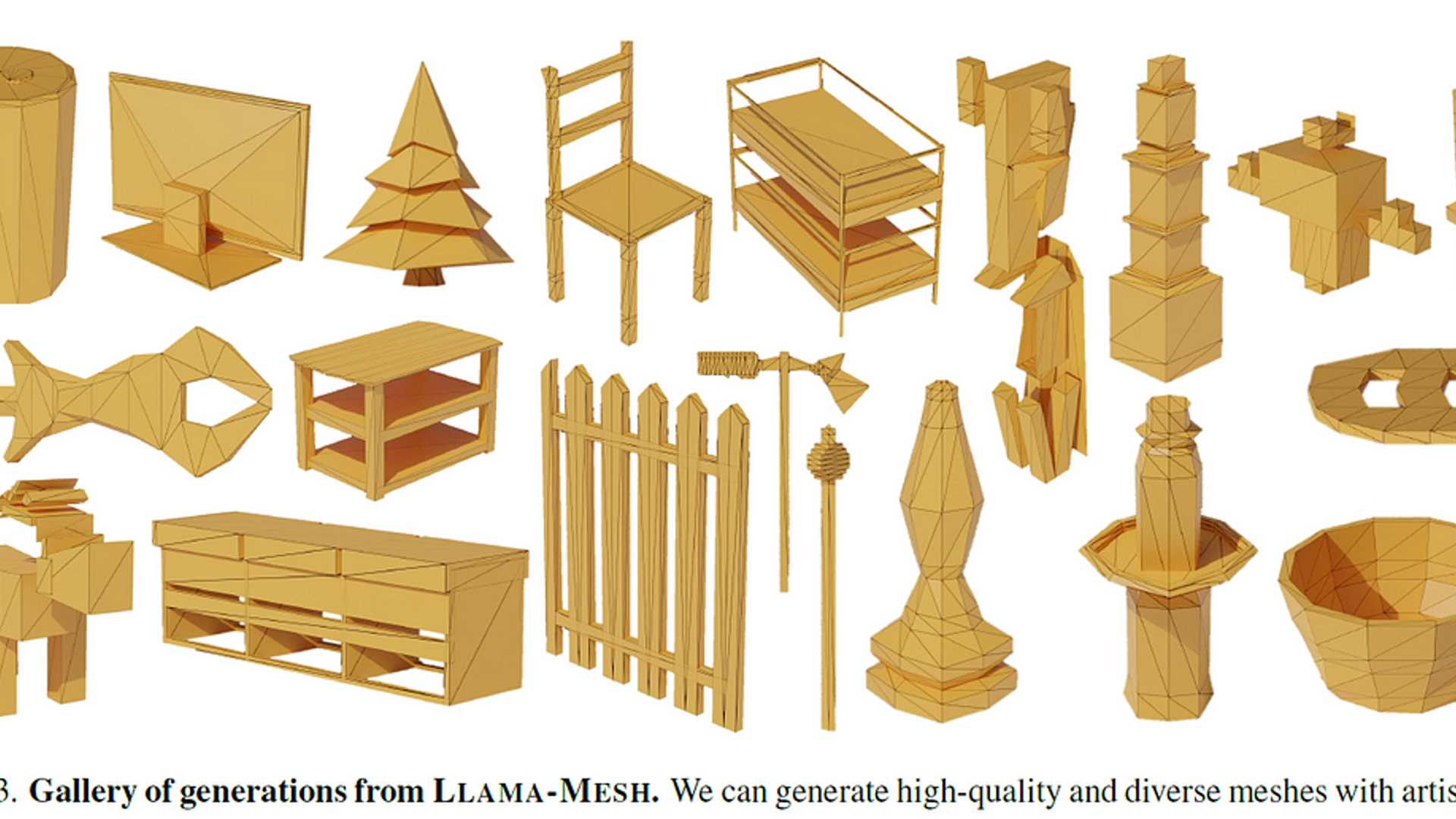 LLM Revolution: Nvidia's LLaMA-Mesh for 3D Models