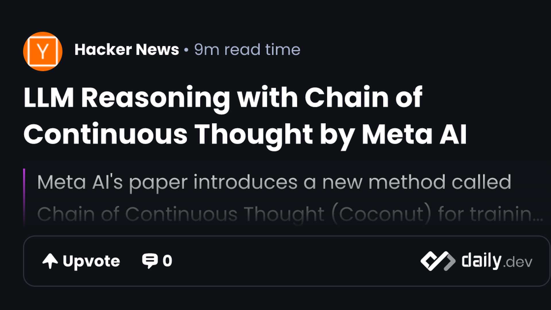 Elevating Logical Reasoning with Meta AI's Coconut Method