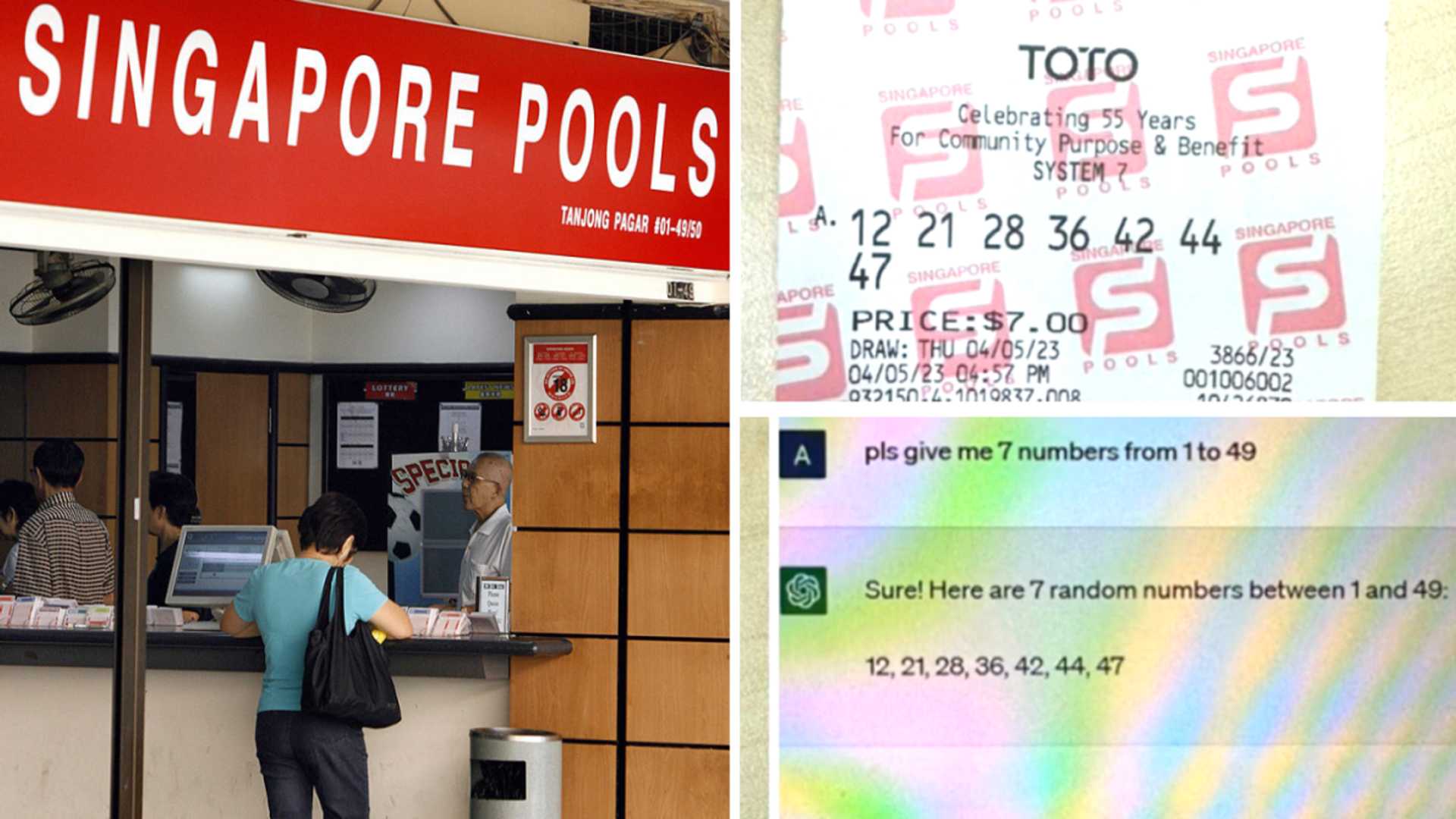 Lucky Break: Singaporean Wins Toto with ChatGPT Numbers