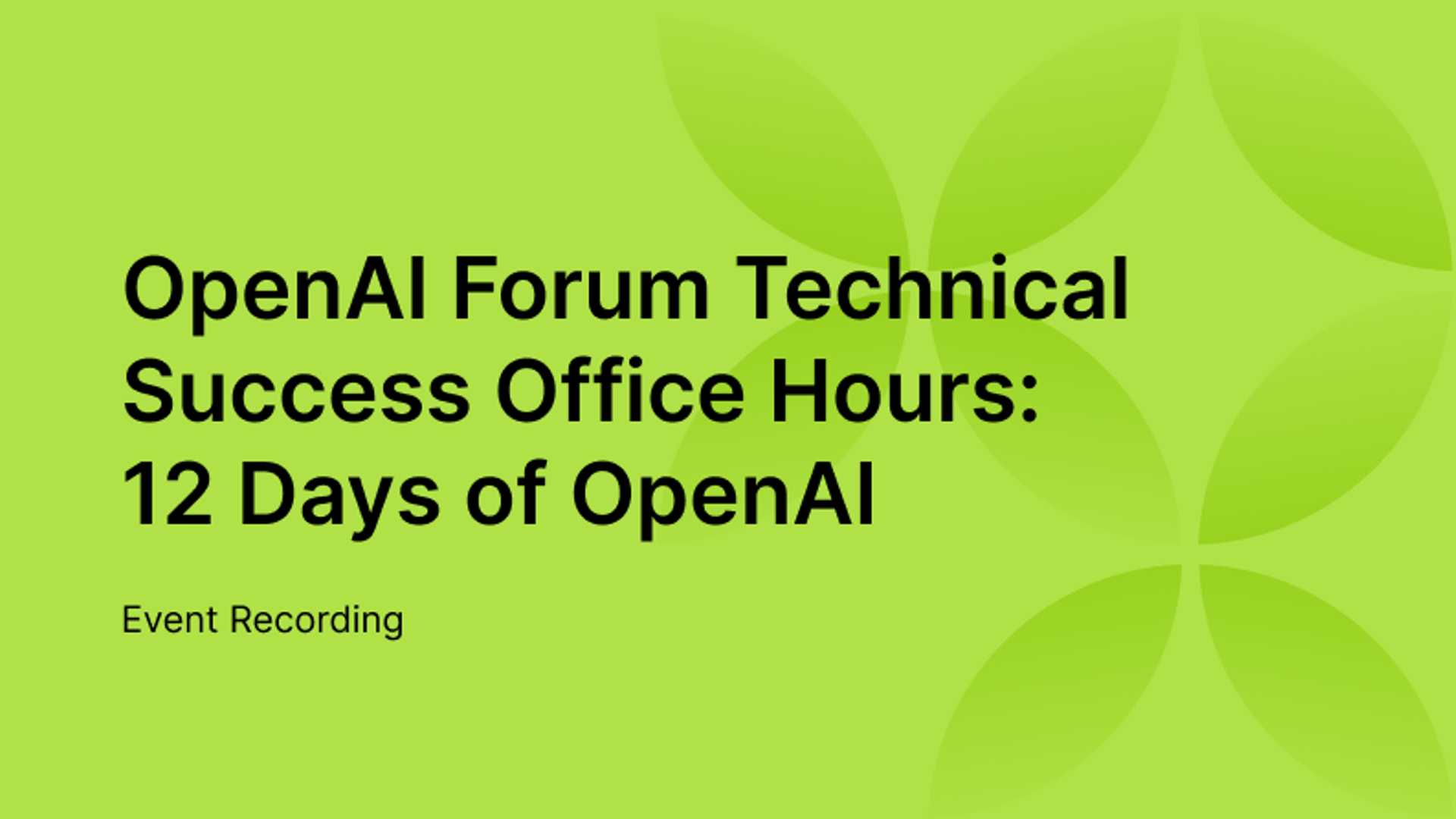 From Siri to Sora: Exploring OpenAI's 12 Days of Innovations