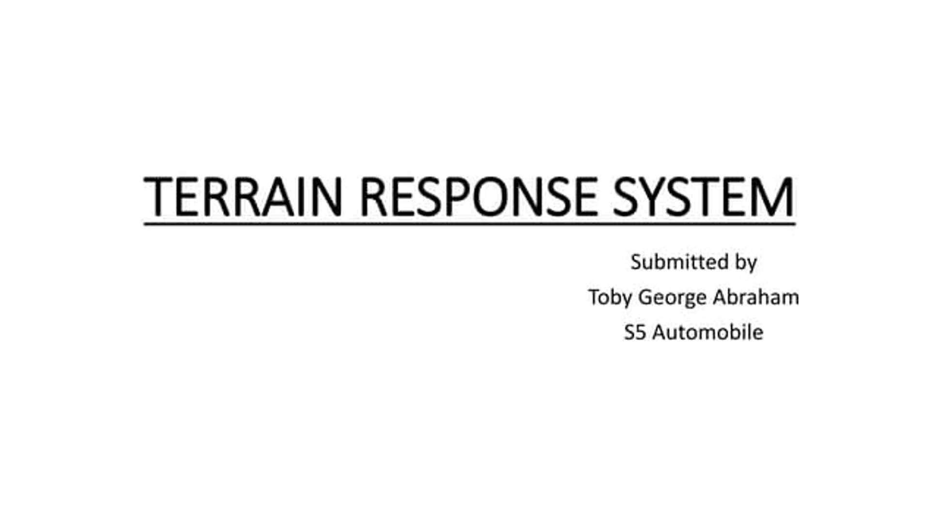 10 Exciting Features of the Terrain Response System