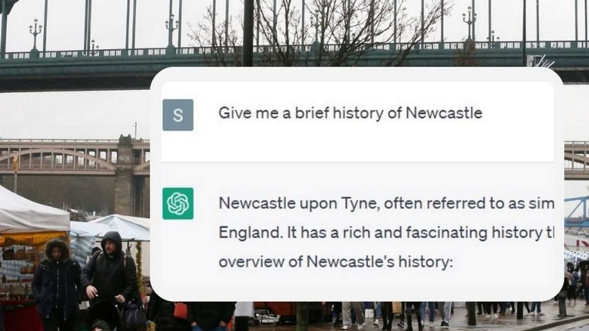 What ChatGPT got right and wrong about the city of Newcastle